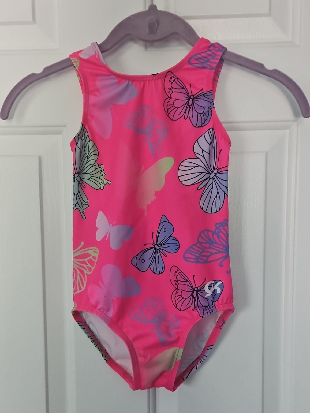 GK Pink Butterfly Dance Leotard